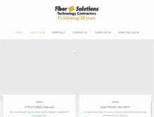Tablet Screenshot of fiber-solutions.com